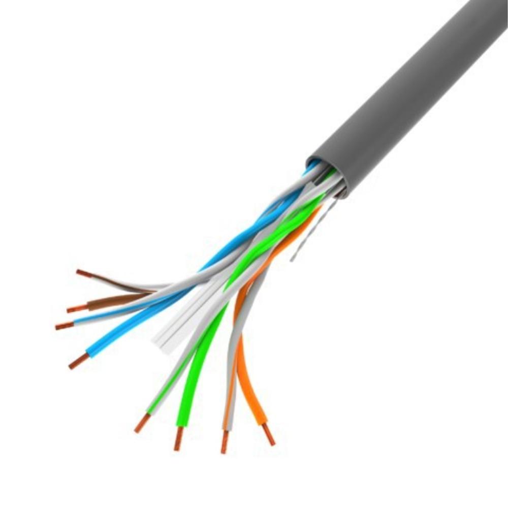 BOBINA 1GB/S LANBERG U/UTP RJ45 SOLIDO CCA AWG23 100M GRIS