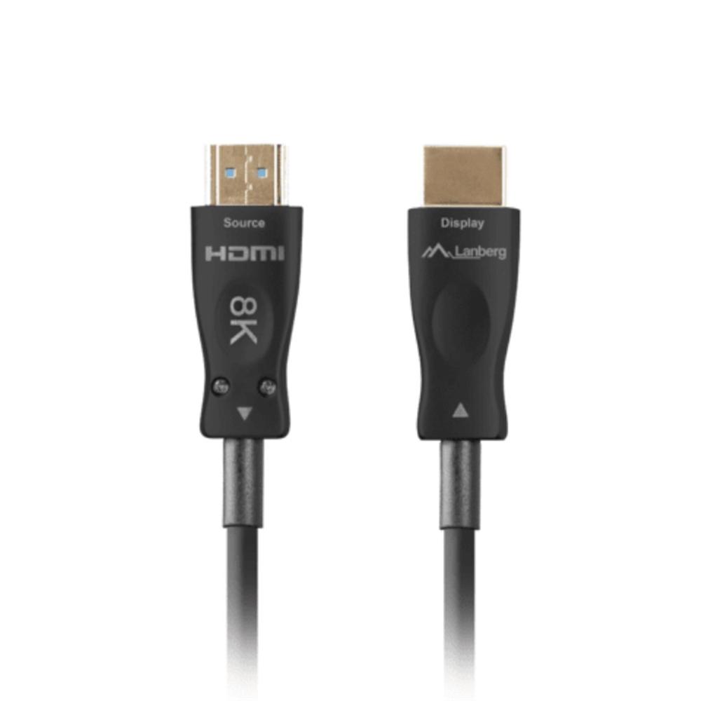 CABLE HDMI AOC LANBERG V2.1 M/M OPTICO ACTIVO 8K 60HZ 30M NEGRO