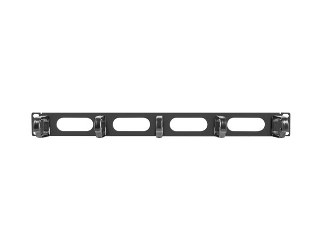 ORGANIZADOR DE CABLES LANBERG 5 ANILLAS 19" 1U TIPO B NEGRO