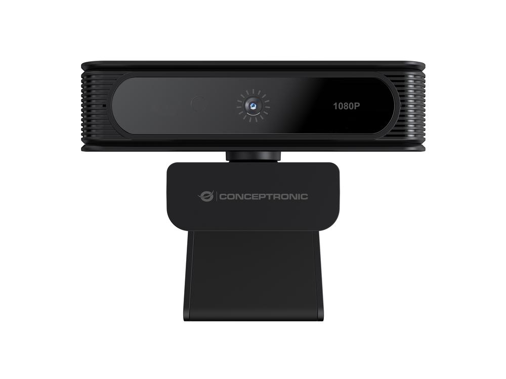 WEBCAM FHD CONCEPTRONIC AMDIS 1080P USB RECONOCIMIENTO FACIAL WINDOWS HELLO 30FPS ANGULO VISION 80º
