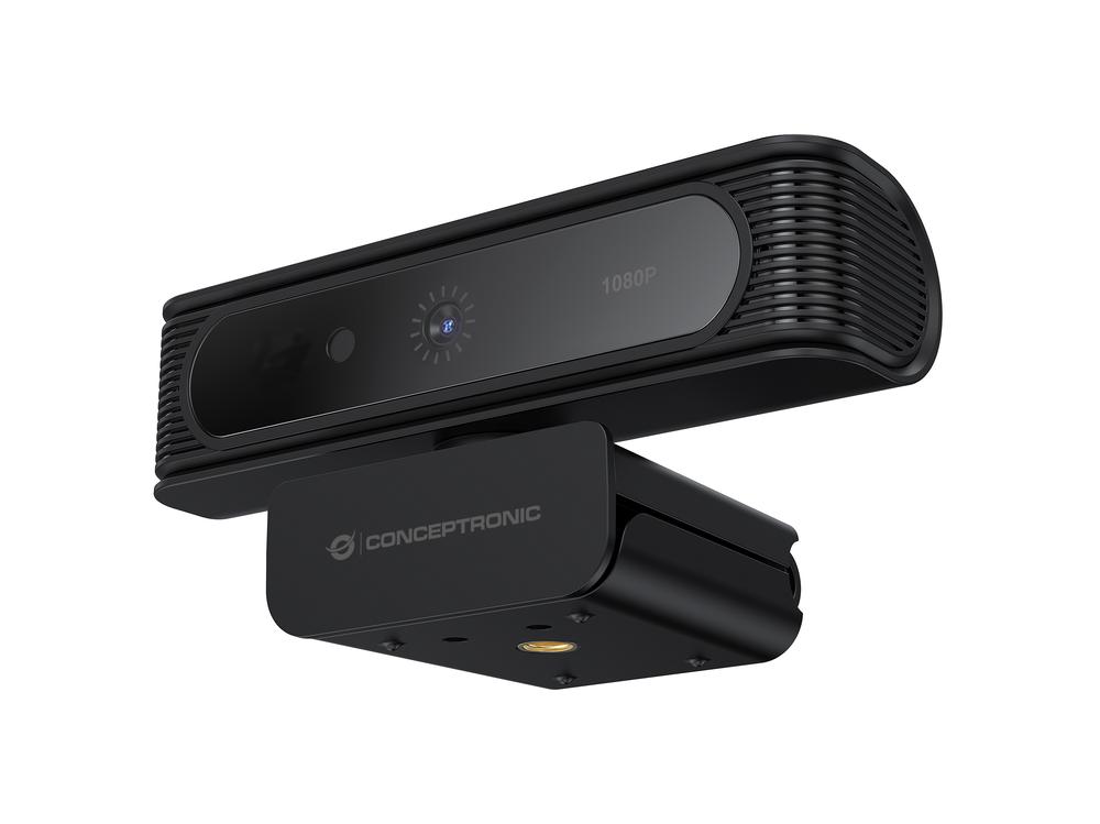 WEBCAM FHD CONCEPTRONIC AMDIS 1080P USB RECONOCIMIENTO FACIAL WINDOWS HELLO 30FPS ANGULO VISION 80º