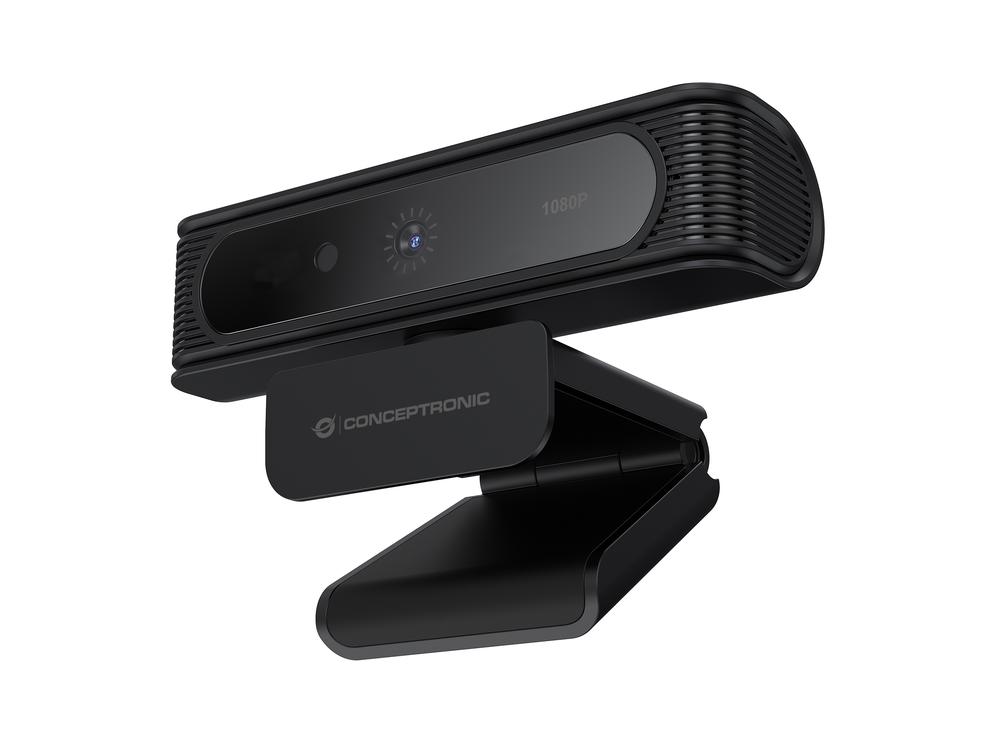 WEBCAM FHD CONCEPTRONIC AMDIS 1080P USB RECONOCIMIENTO FACIAL WINDOWS HELLO 30FPS ANGULO VISION 80º