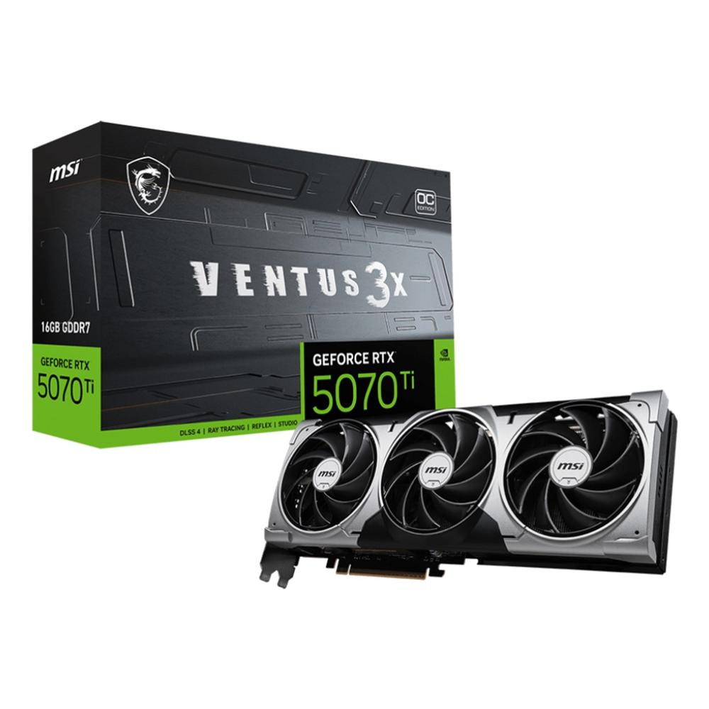 TARJETA GRAFICA MSI RTX 5070Ti VENTUS 3X OC 16GB GDDR7