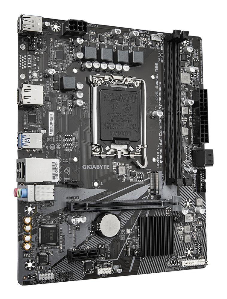 PLACA BASE GIGABYTE H610M K V2 MATX LGA 1700/ 2X DDR5/ 2X SATA 6GB/S