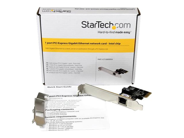 TARJETA DE RED STARTECH ST1000SPEXI RJ45 1GBPS Y CHIPSET INTEL I210 LP