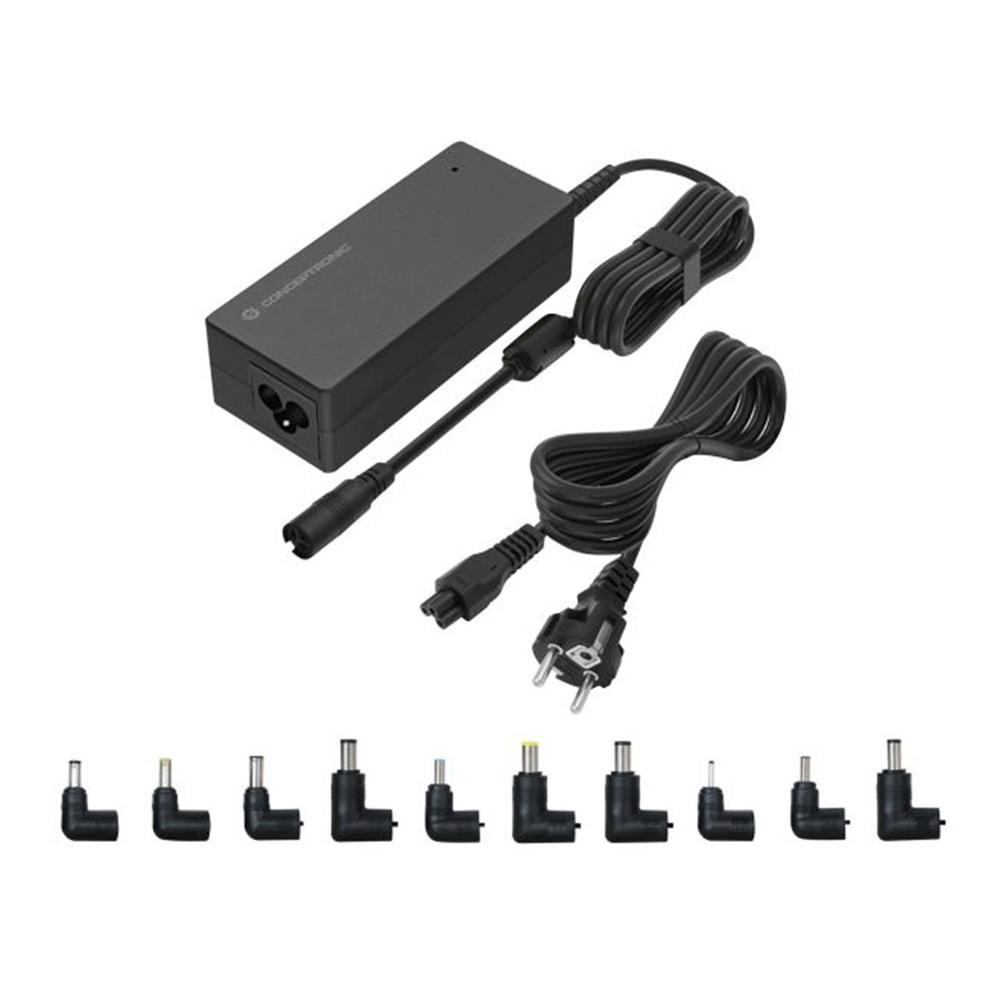 CARGADOR UNIVERSAL DE PORTATIL CONCEPTRONIC OZUL08B10 90W AUTOMATICO 15V A 20V 10TIPS 6.0A