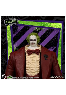 FIGURA MEZCO TOYZ BEETLEJUICE 5 POINTS BEETLEJUICE RED TUX 9.5CM