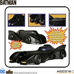 FIGURA MEZCO TOYZ DC UNIVERSE BATMAN 1989 5 POINTS BATMOBILE 9.5CM