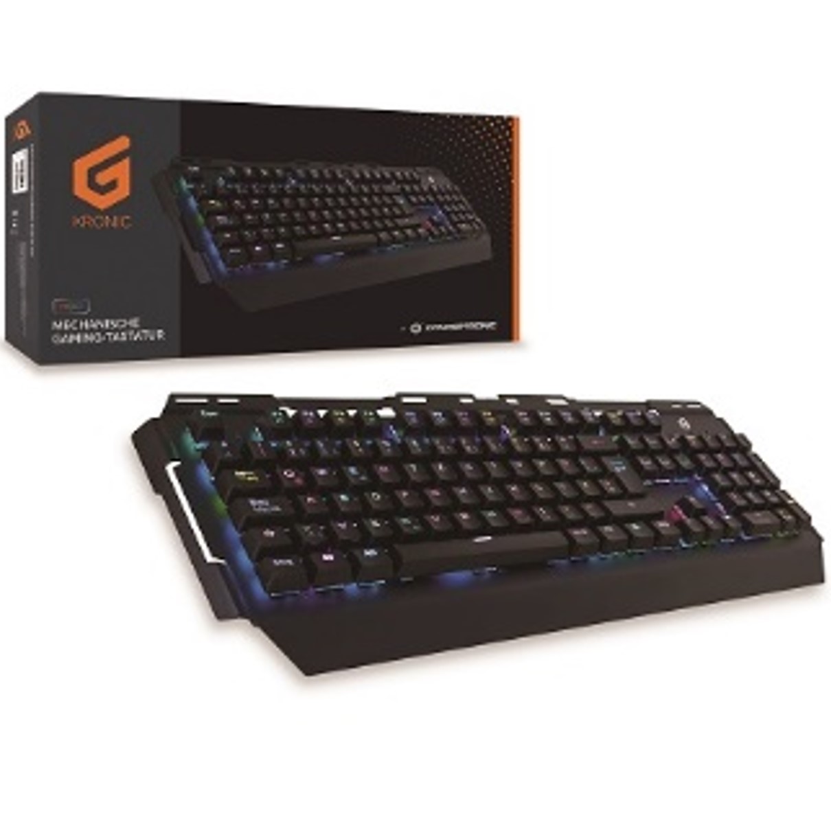 TECLADO GAMING CONCEPTRONIC KRONIC01ES MECANICO RGB USB 8 TECLAS PROGRAMABLES