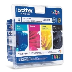 MULTIPACK BROTHER LC1100VALBP DCP385/ 585/ J615W/ J715W/ MFC490CW/ 790CW/ 795CW/ 990CW/ 5490CN/ 5890CN