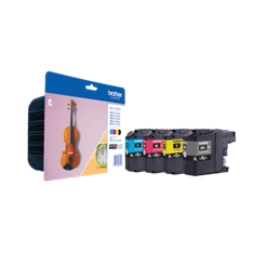 PACK CARTUCHOS TINTA BROTHER LC127XLVALBP NEGRO CIAN MAGENTA AMARILLO / DCP J4110DW/ MFC J4410DW/ J4510DW/ J4710DW