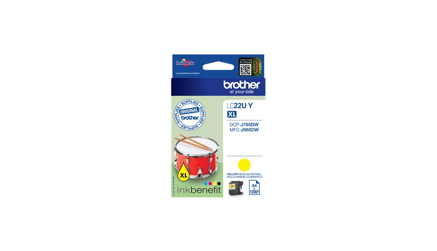 CARTUCHO TINTA BROTHER LC22UMBP MAGENTA HASTA 1200 PAGINAS
