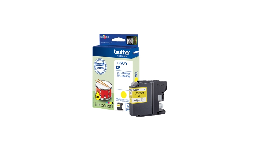 CARTUCHO TINTA BROTHER LC22UMBP MAGENTA HASTA 1200 PAGINAS