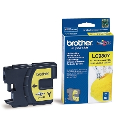 CARTUCHO TINTA BROTHER LC980Y AMARILLO 260 PAGINAS DCP-195C/ DCP-375CW/ MFC-250C/ MFC-255CW/ MFC-290C