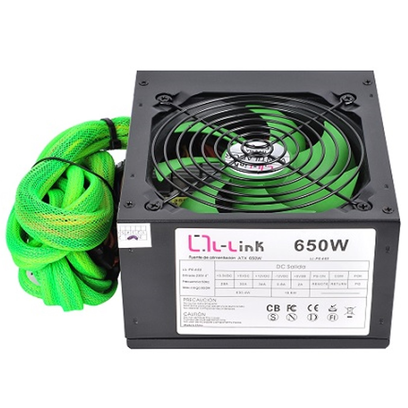 FUENTE DE ALIMENTACION L-LINK ATX 650W GAMING