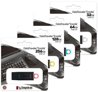 MEMORIA USB 3.2 KINGSTON 256 GB DATATRAVELER EXODIA