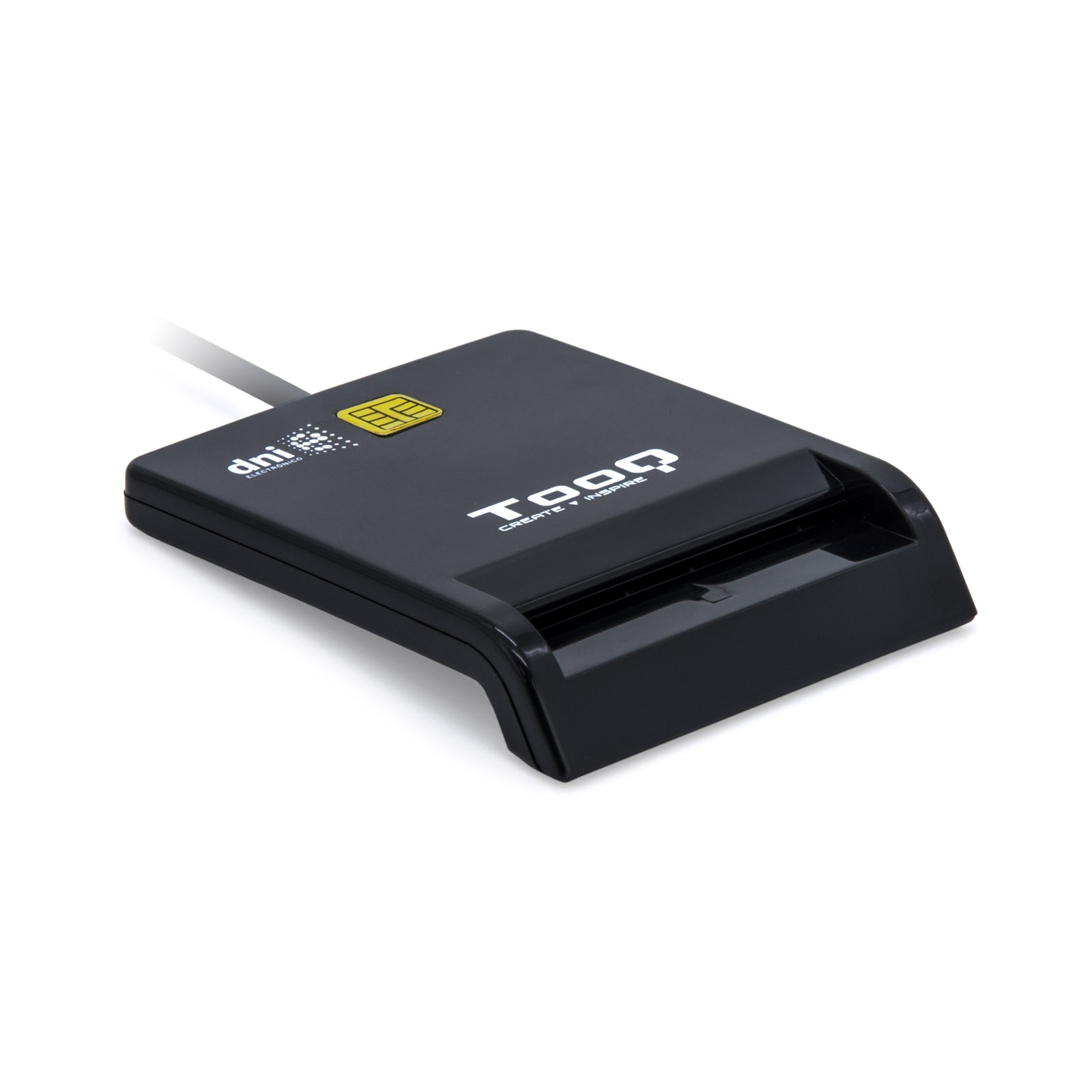 LECTOR DE TARJETAS DNI TOOQ TQR-210B USB 2.0 NEGRO