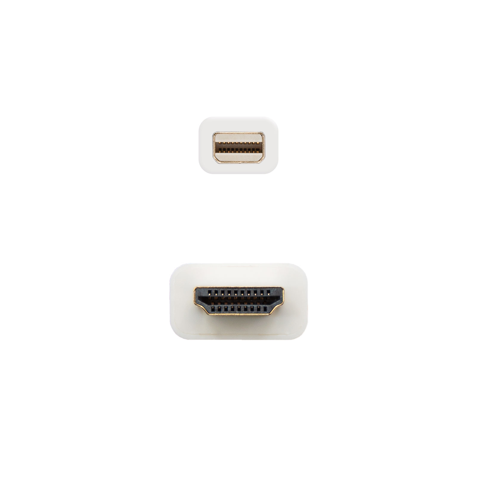 CABLE NANOCABLE CONVERSOR MINI DP A HDMI MINI DP/M - HDMI/M BLANCO 2.0 M