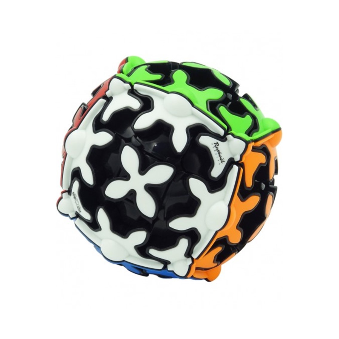 CUBO DE RUBIK QIYI GEAR BALL 3X3 BORDES NEGROS