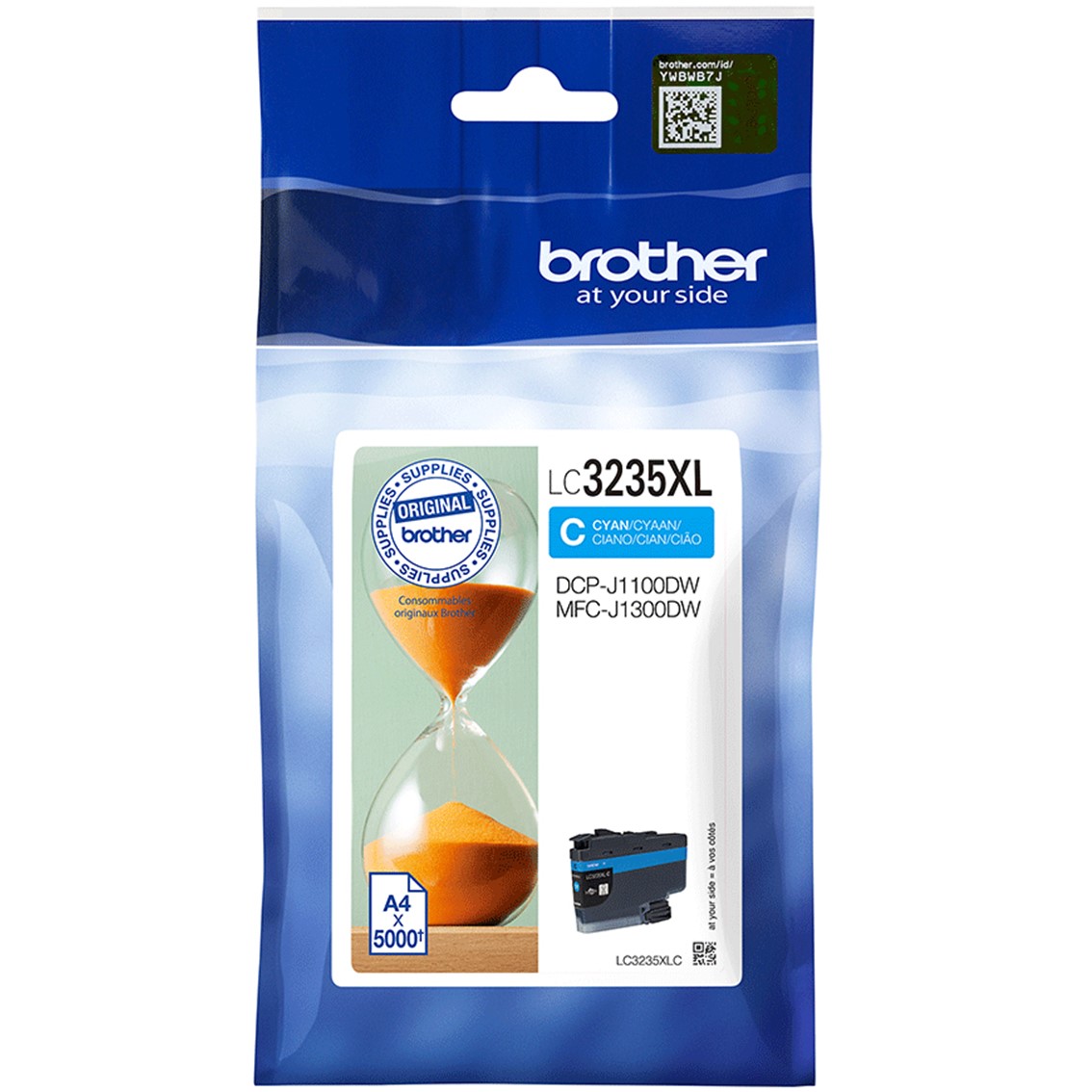 CARTUCHO TINTA BROTHER LC3235XLC CIAN 5000 PÁGINAS
