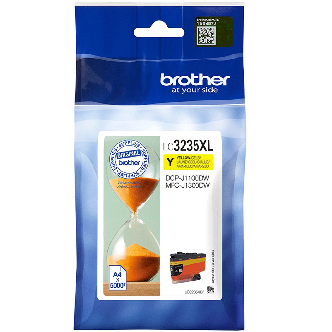 CARTUCHO TINTA BROTHER LC3235XLY AMARILLO 5000 PÁGINAS