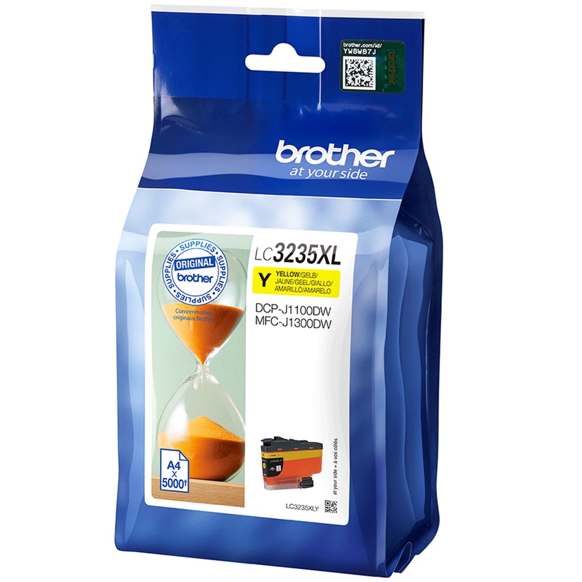 CARTUCHO TINTA BROTHER LC3235XLY AMARILLO 5000 PÁGINAS