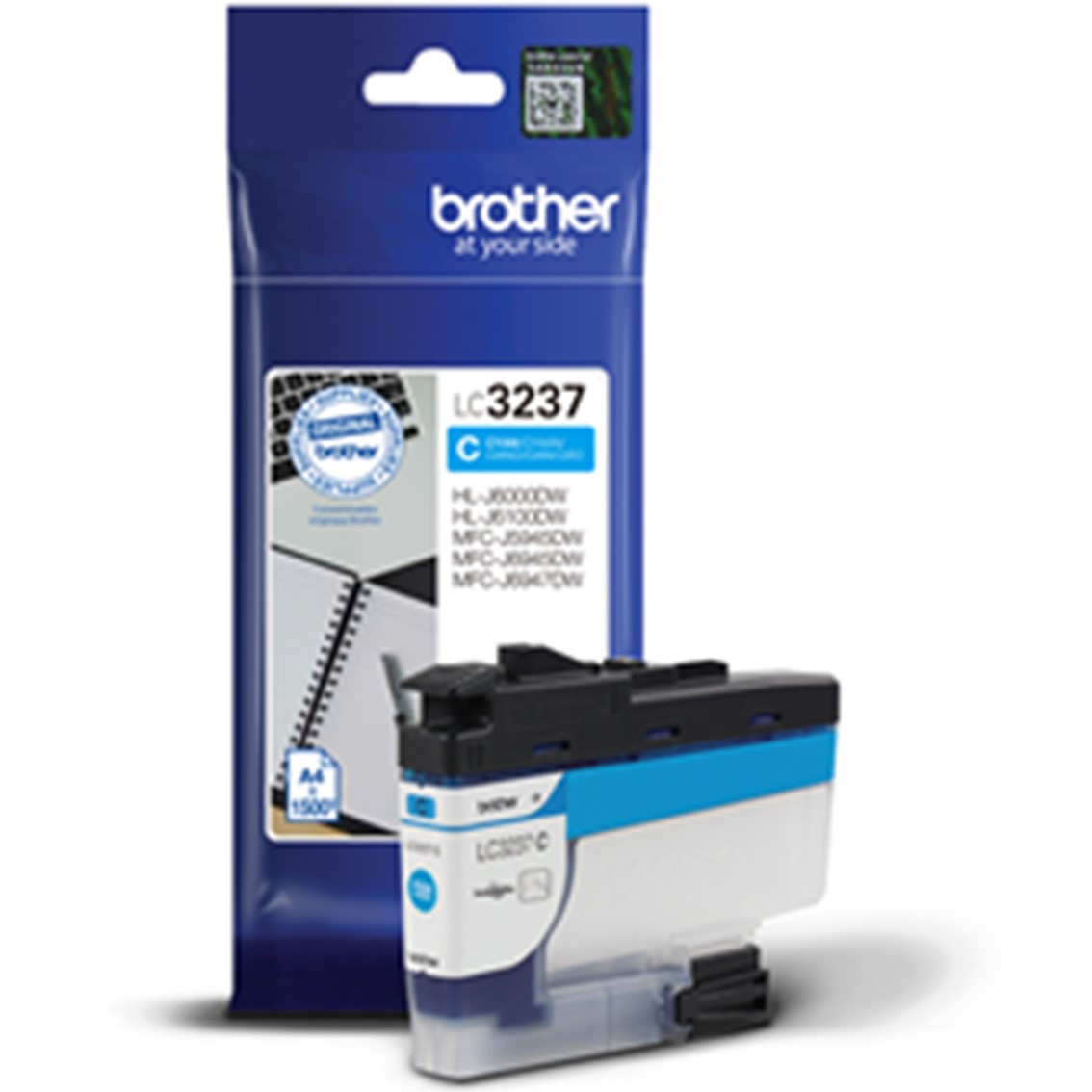 CARTUCHO TINTA BROTHER LC3237C CIAN 1500 PÁGINAS