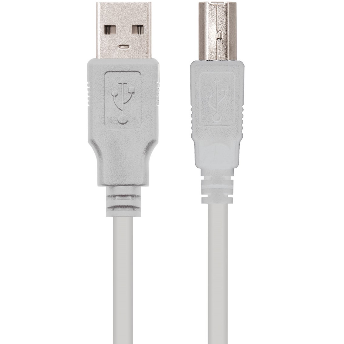 CABLE IMPRESORA NANOCABLE CONVERSOR USB-A A USB-B MACHO-MACHO BEIGE 1.8M