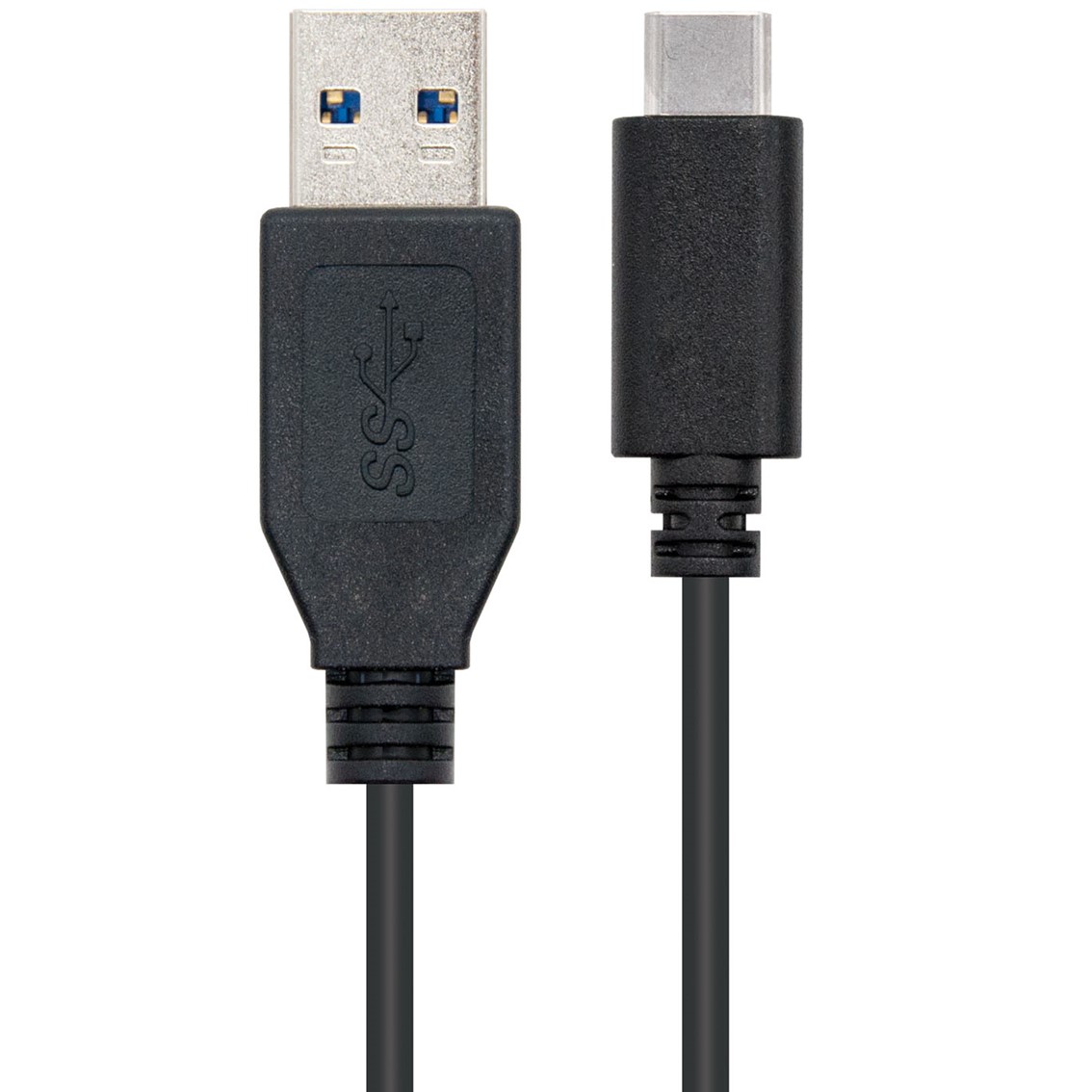 CABLE NANOCABLE CONVERSOR USB 3.1 GEN2 A USB TIPO C MACHO-MACHO NEGRO 1M
