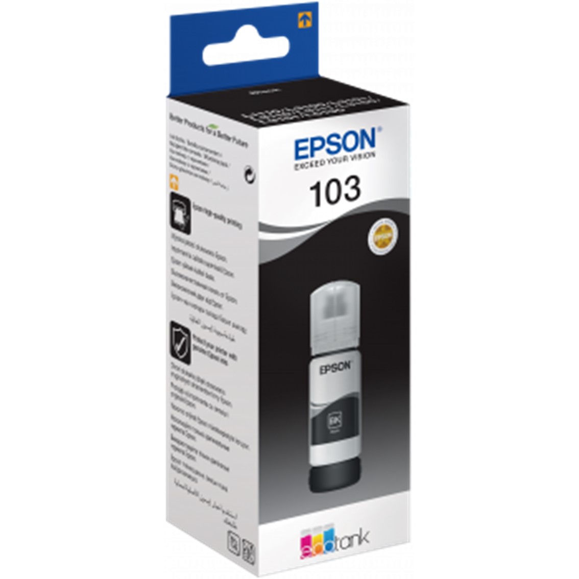 CARTUCHO ECOTANK EPSON 103 NEGRO INK BOTELLA PARA L3110/ L3150/ L3111/ L3151