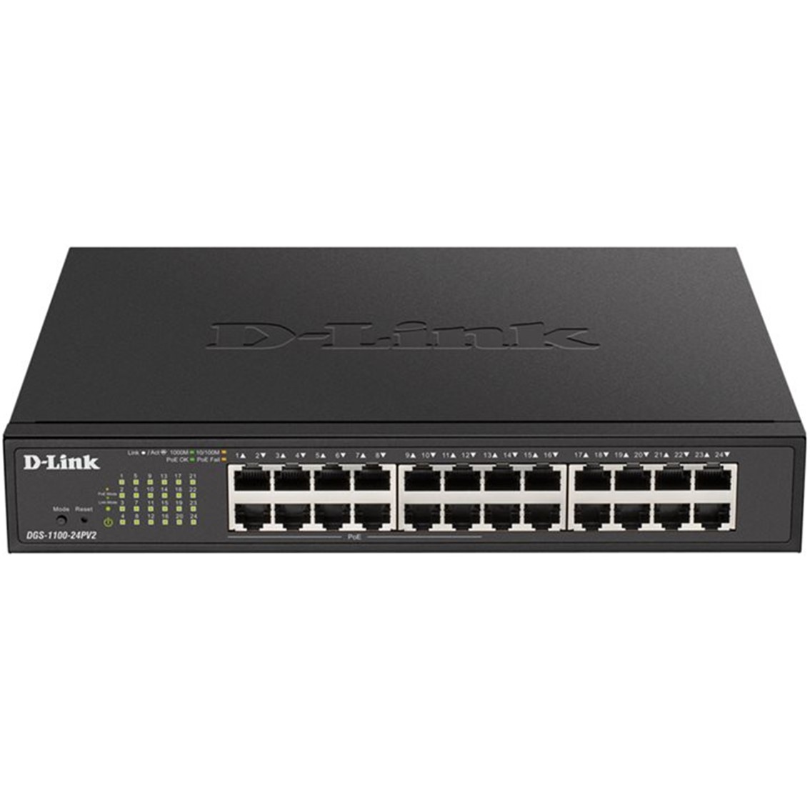 SWITCH D-LINK 24 PUERTOS 10/100/1000 GESTIONABLE POE 12PUERTOS