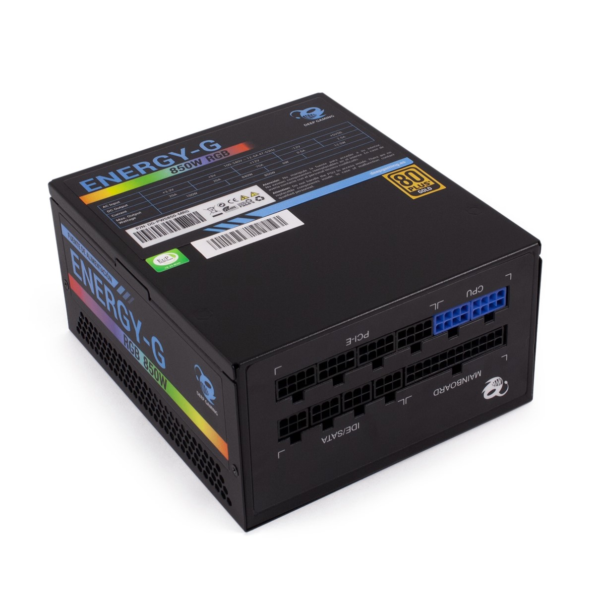 FUENTE DE ALIMENTACION COOLBOX ENERGY-G 850W 80+ GOLD GAMING RGB MODULAR