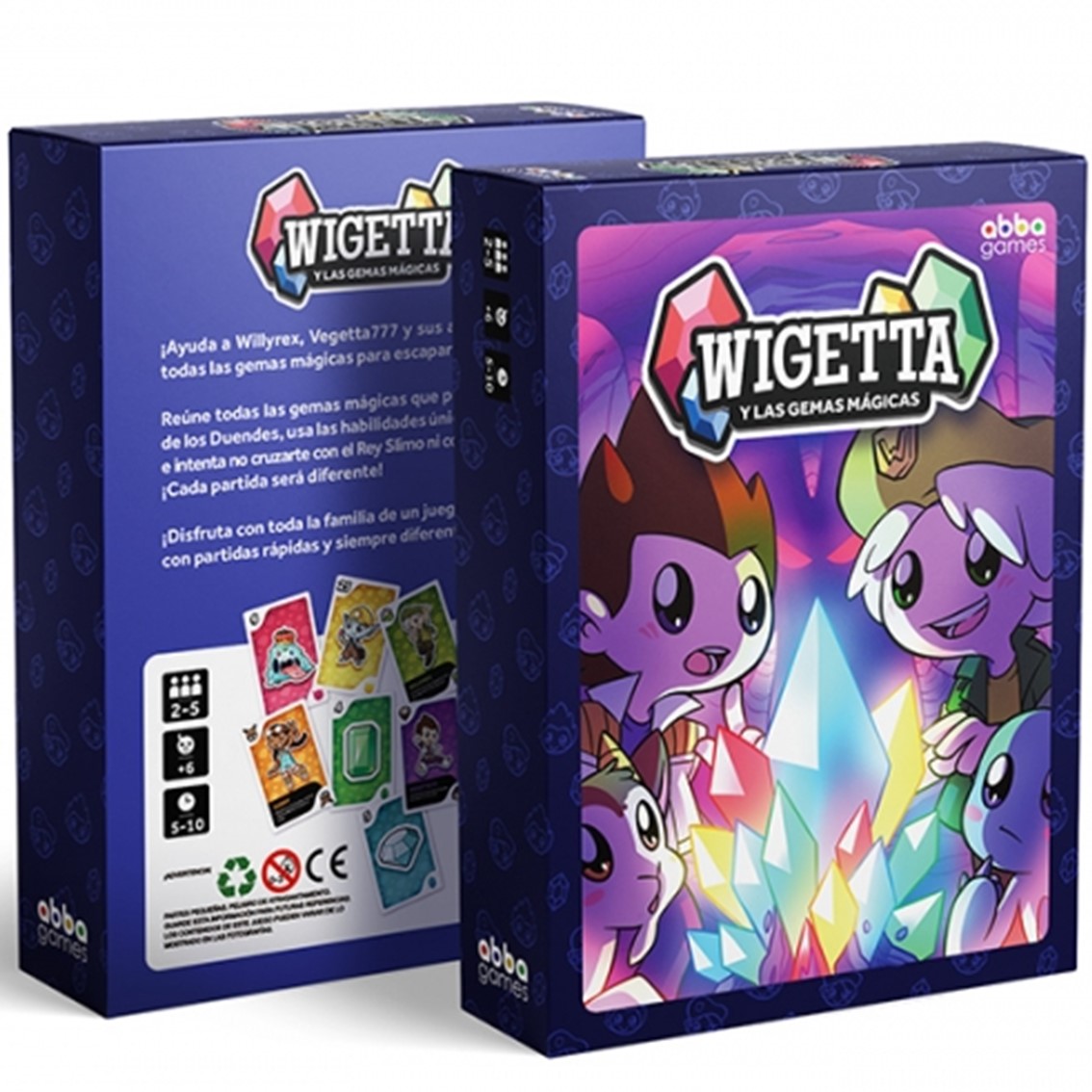 JUEGO DE CARTAS WIGETTA Y LAS GEMAS MAGICAS