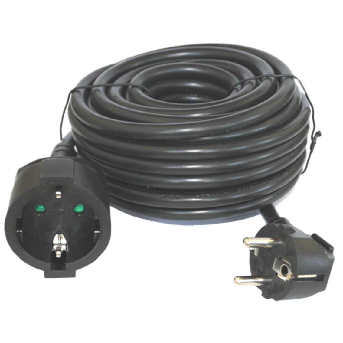 CABLE PROLONGADOR DE CORRIENTE SILVER ELECTRICS 2m/ 3X 1.5mm/ 250V/ 16A/ 3.500W NEGRO