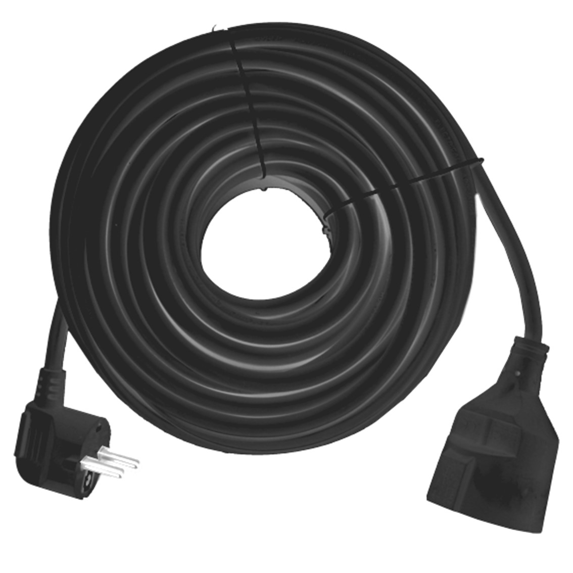 CABLE PROLONGADOR DE CORRIENTE SILVER ELECTRICS 2m/ 3X 1.5mm/ 250V/ 16A/ 3.500W NEGRO