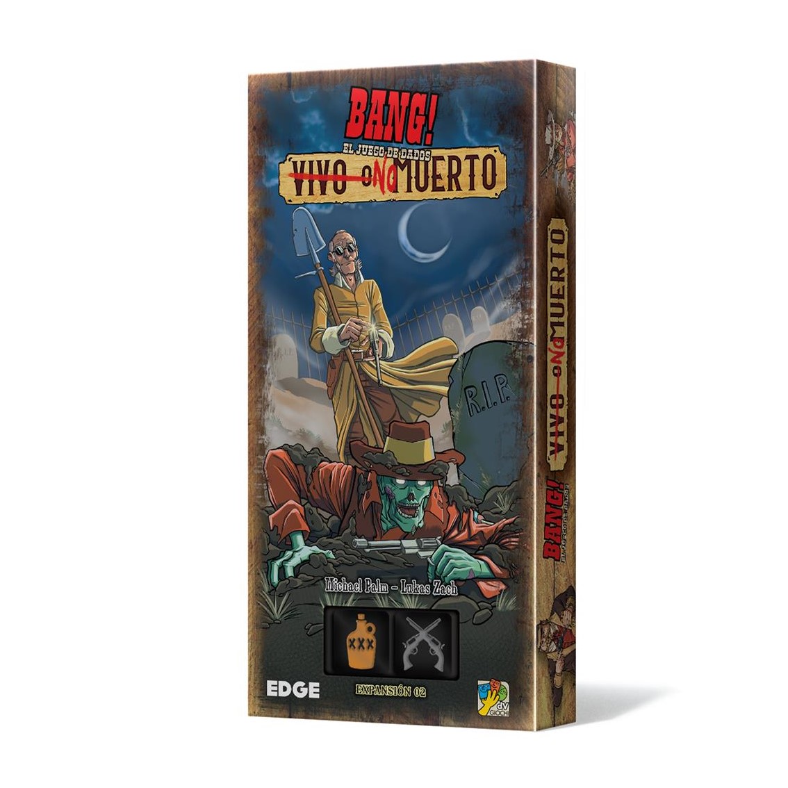 JUEGO DE MESA ASMODEE BANG EL JUEGO DE DADOS VIVO O NO MUERTO PEGI 8