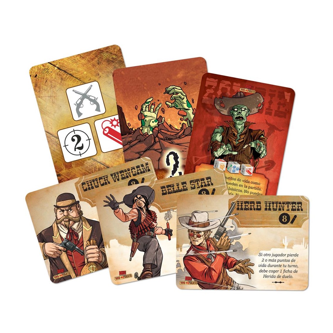 JUEGO DE MESA ASMODEE BANG EL JUEGO DE DADOS VIVO O NO MUERTO PEGI 8