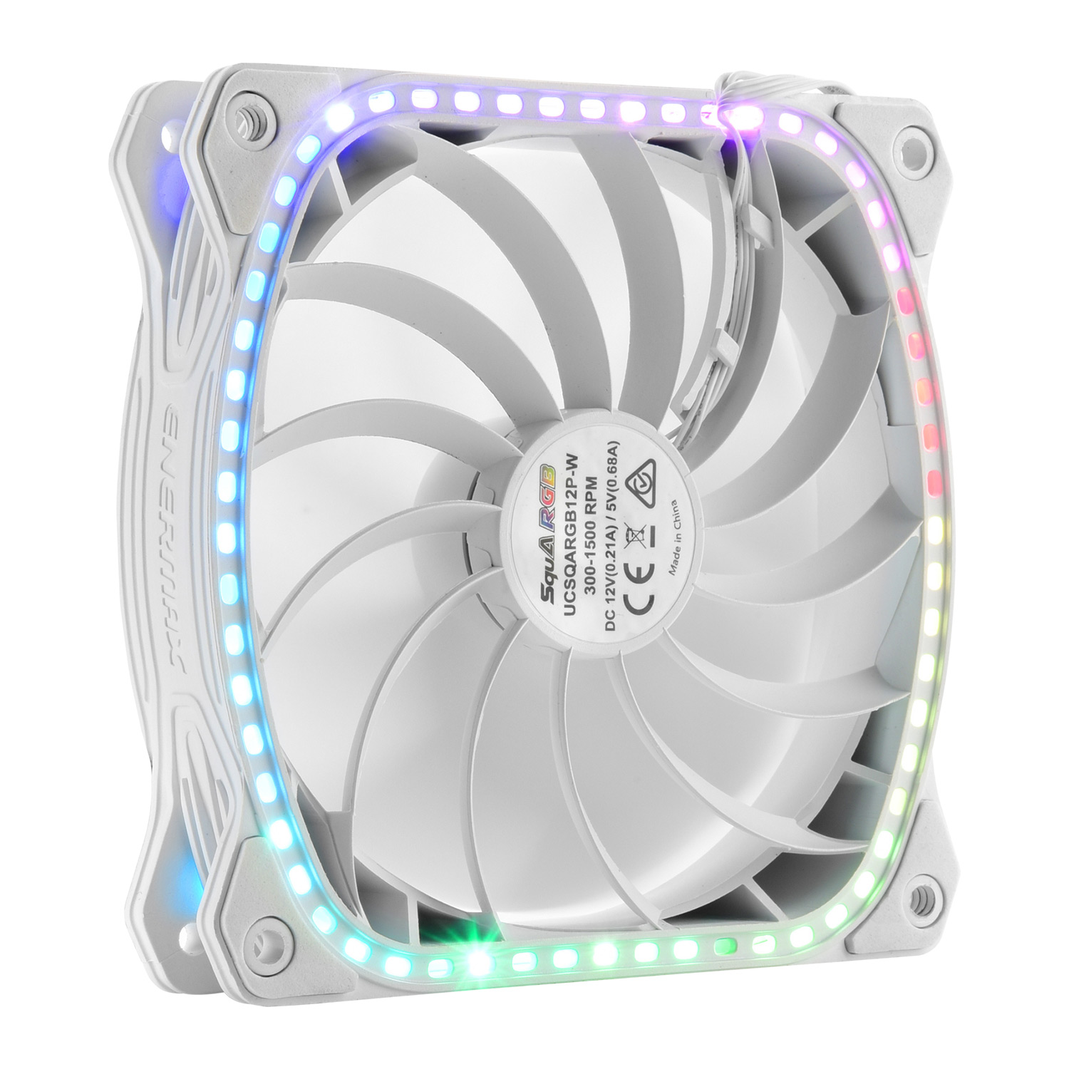 VENTILADOR CAJA GAMING ENERMAX SQUA RGB 120 MM BLANCO
