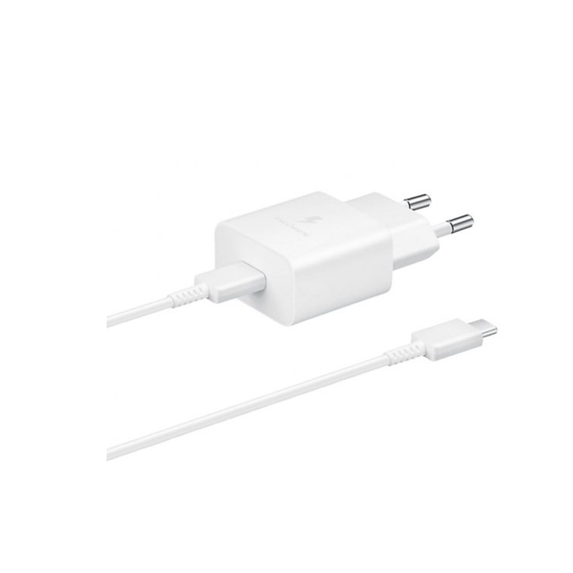 CARGADOR SAMSUNG EP-T1510XWEGEU USB-C 15W + CABLE USB-C BLANCO