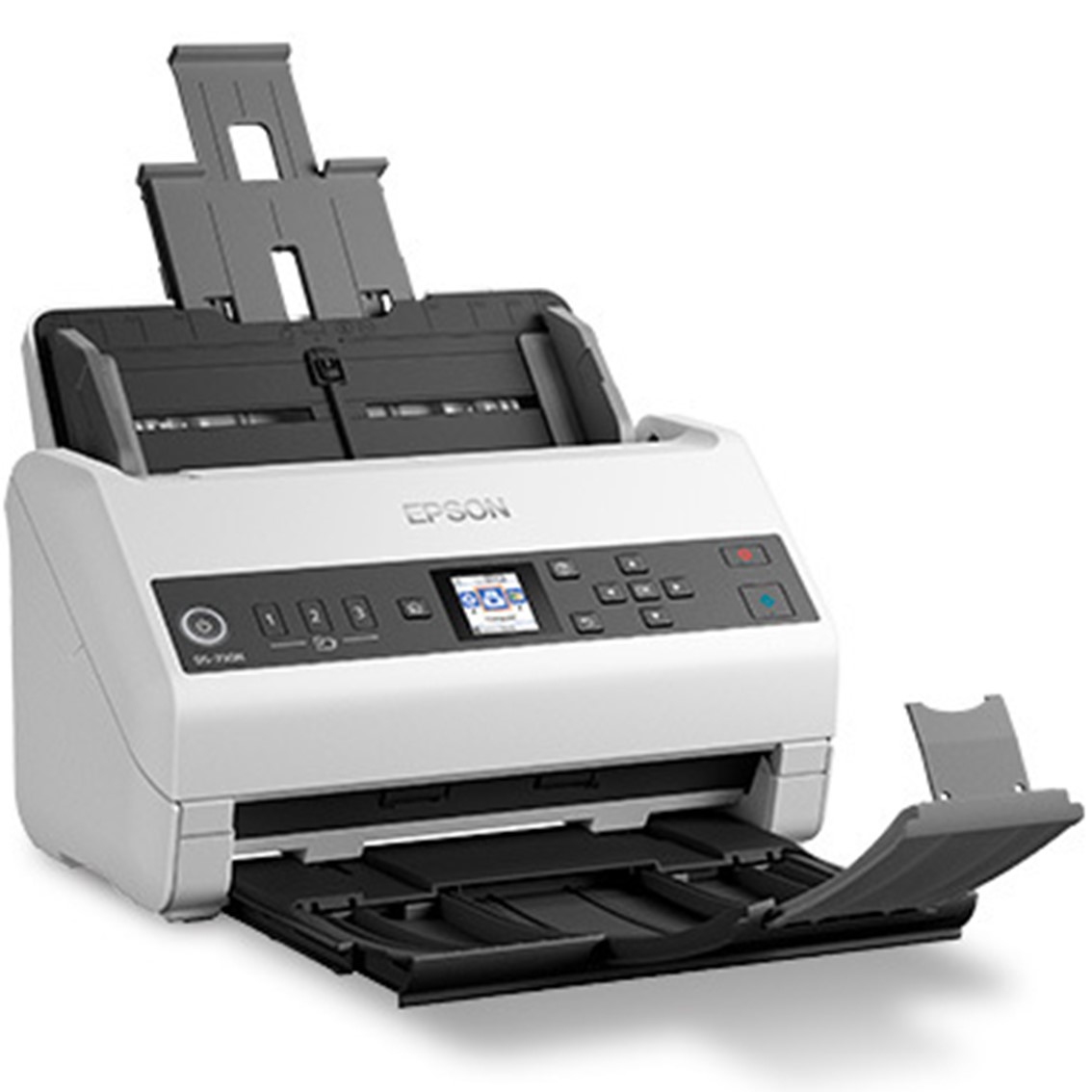ESCANER SOBREMESA EPSON WORKFORCE DS-730N A4/ 40PPM/ USB TIPO B/ RED/ ADF/ LCD
