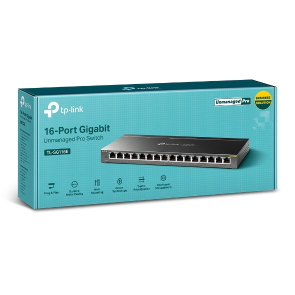 SWITCH 16 PUERTOS TP-LINK TL-SG116E 10/100/1000