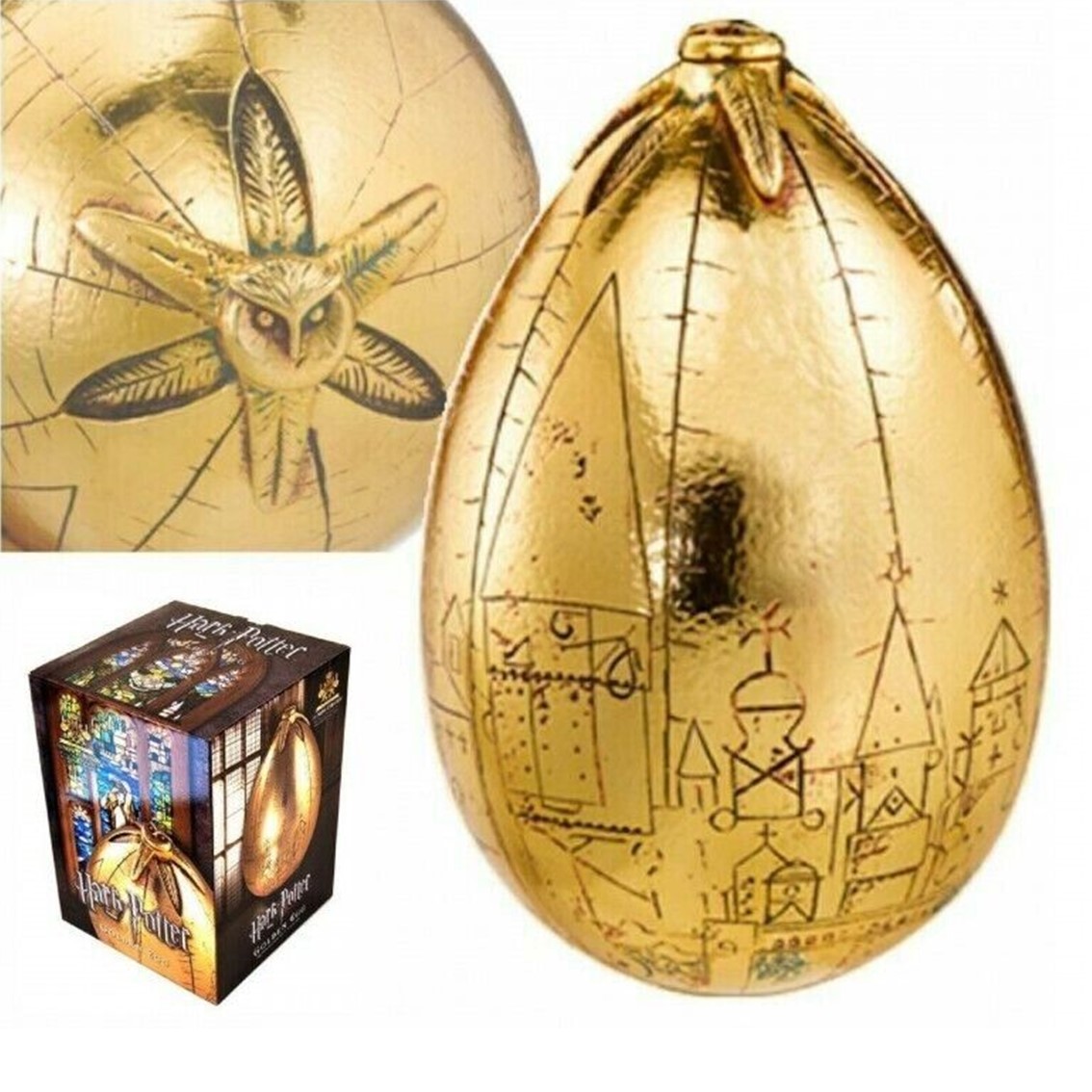 RÉPLICA THE NOBLE COLLECTION HARRY POTTER HUEVO DE ORO