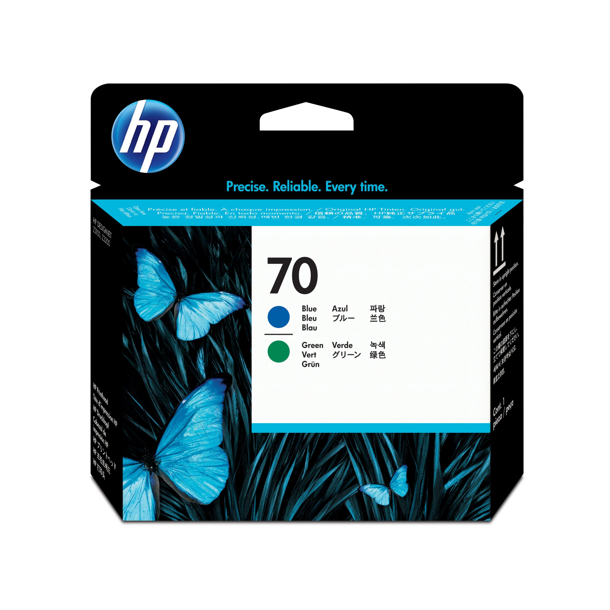 CABEZAL IMPRESION HP 70 C9408A AZUL Y VERDE Z2100/ Z3100/ Z3200