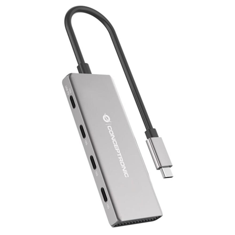 HUB USB TIPO C CONCEPTRONIC HUBBIES16G 4 PUERTOS