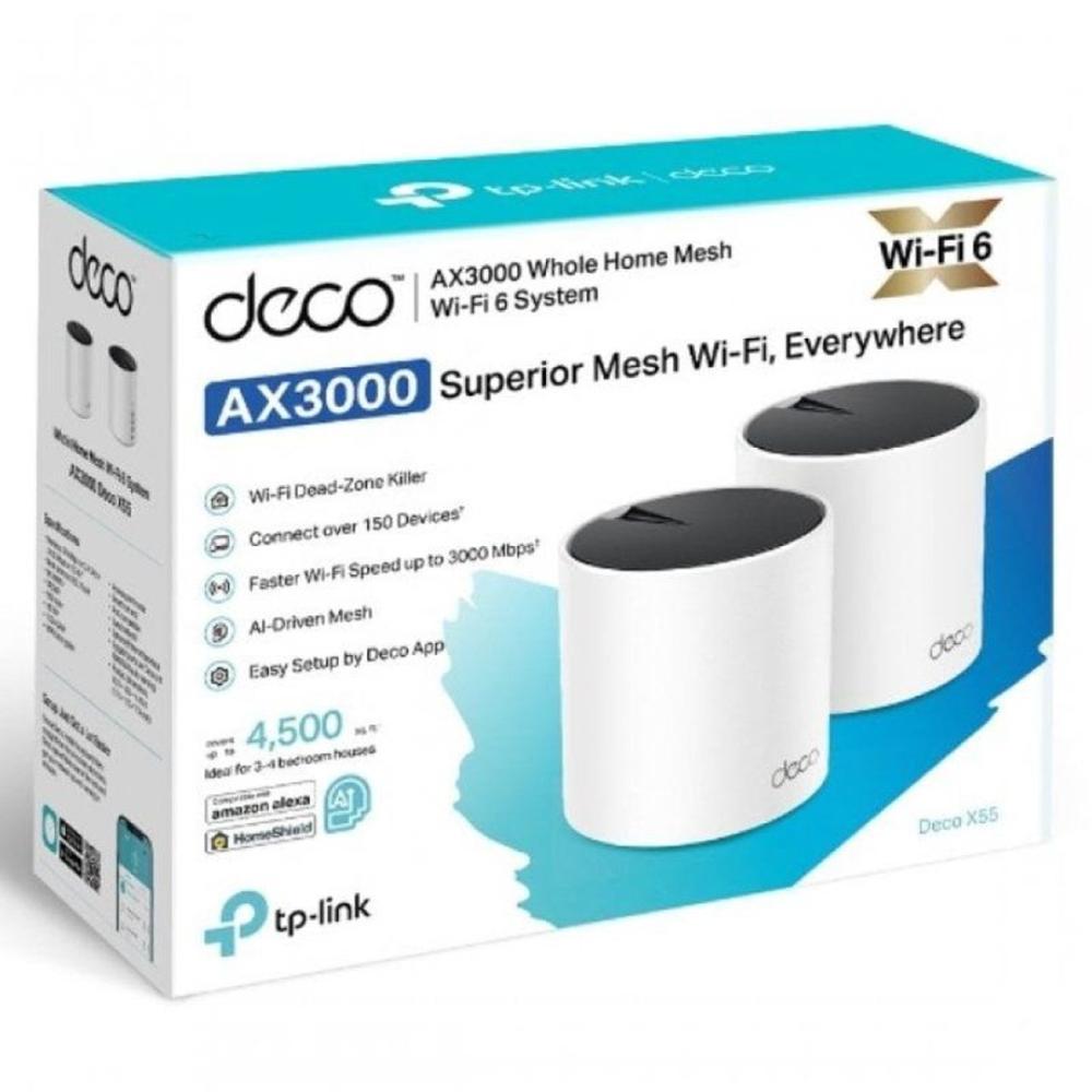 WIFI MESH TP-LINK DECO X55 AX3000 PACK 2 UNIDADES