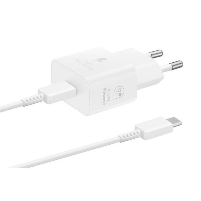 CARGADOR SAMSUNG EP-T2510XWEGEU USB TIPO C BLANCO 25W CABLE INCLUIDO
