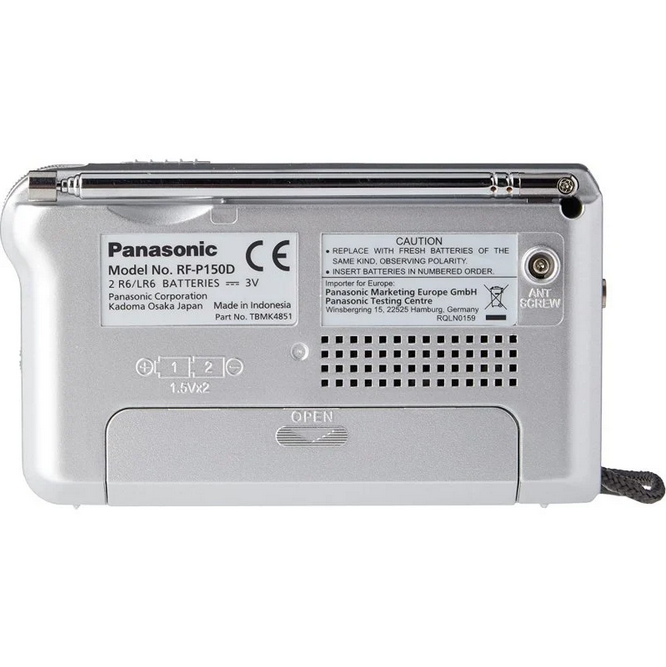 RADIO PANASONIC RF-P150DEG-S SINTONIZADOR AFC COLOR PLATA