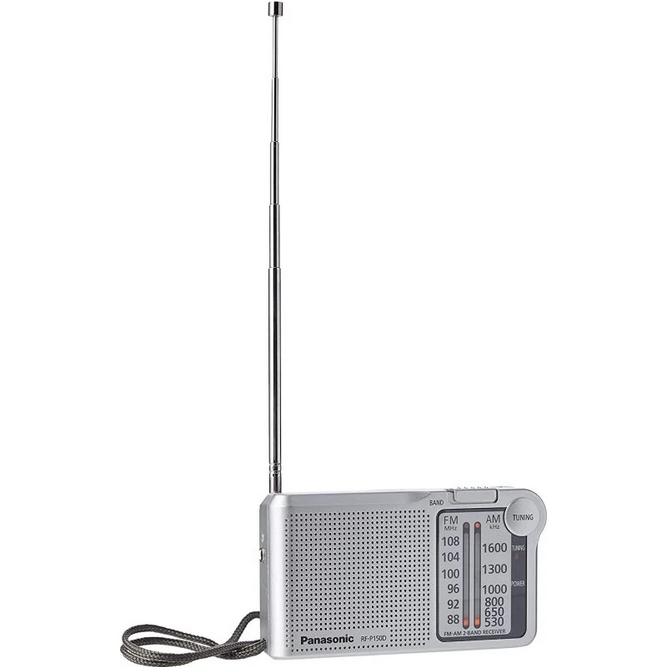 RADIO PANASONIC RF-P150DEG-S SINTONIZADOR AFC COLOR PLATA