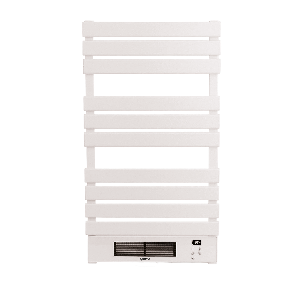 YOEVU - Radiador toallero eléctrico con calefactor 500/1500W Blanco