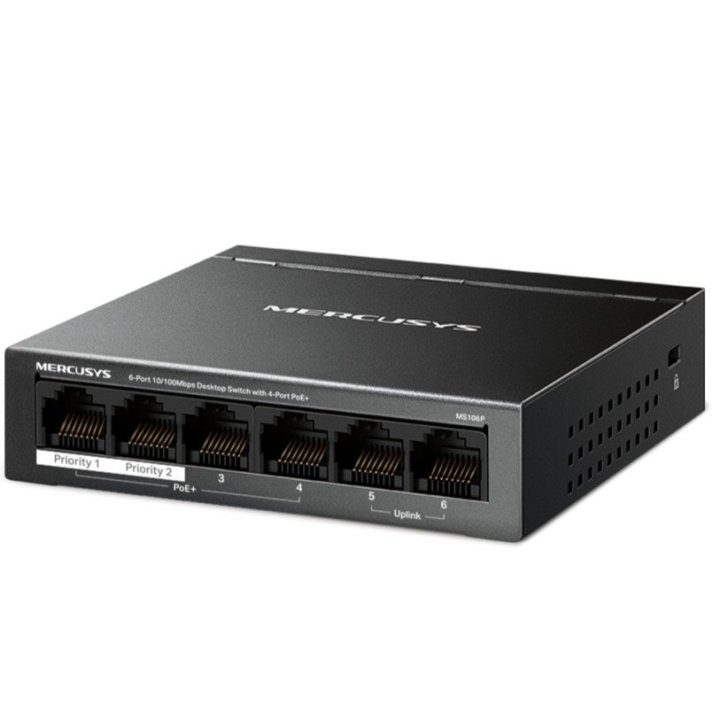 SWITCH MERCUSYS MS106P 6 PUERTOS